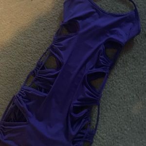 Purple body dress